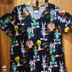 Scrub Women's Top-Looney Tunes  NEW