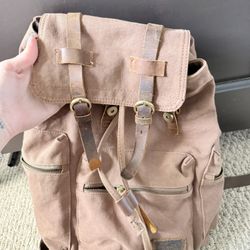 Brown Backpack 