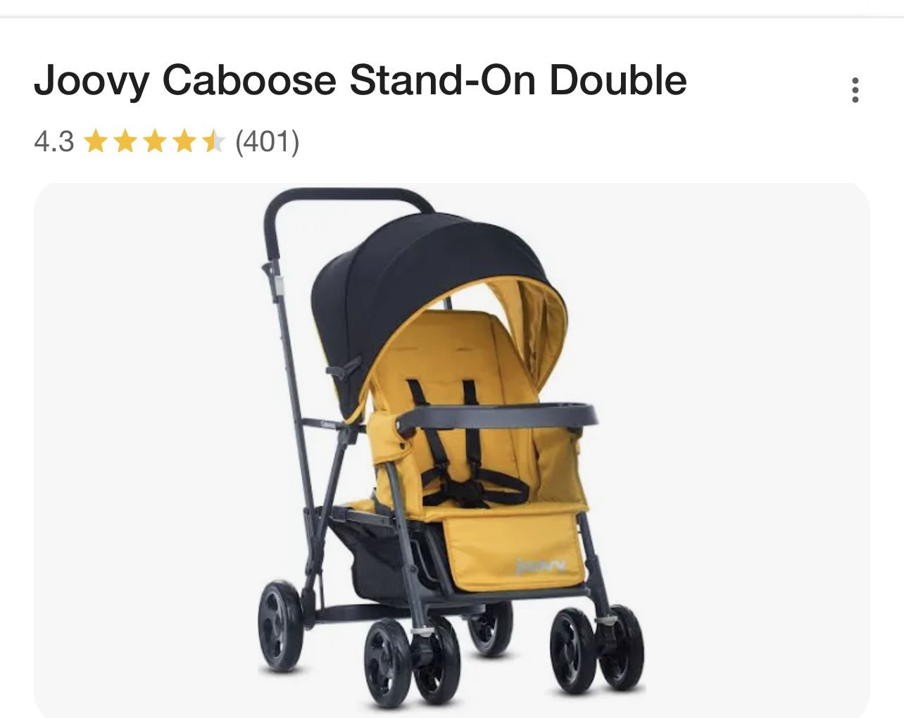 Used joint Caboose Double Stroller 