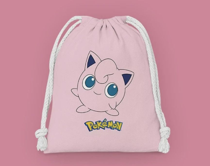 NWT Pokemon JigglyPuff Drawstring Bag