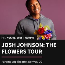 Josh Johnson Aug 1st 7pm
