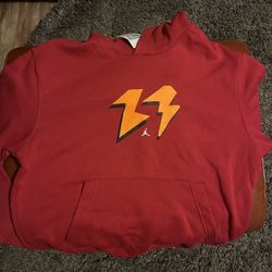 Red/Orange Jordan Sweatshirt Medium
