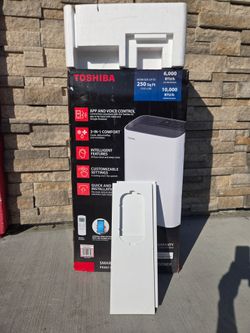 Toshiba  smart Portable Air Conditioner 6000 btu 250 rooms size