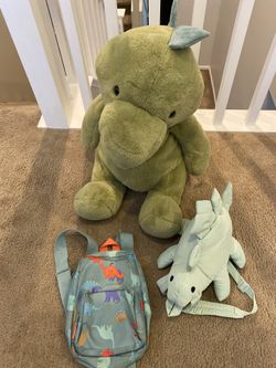 Kids Dino Plush + BACKPACKS