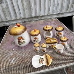 10 piece merry mushroom set