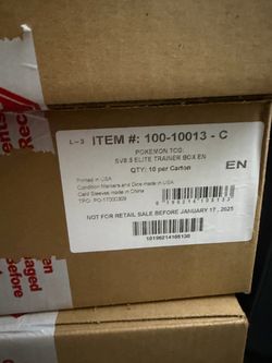Pokemon Prisamtic ETB case x10