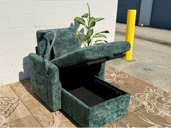 🔥 Brand New Chair Chaise w/ Storage + Phone Holder | Free Delivery  🚚