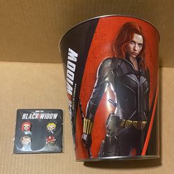 Black Widow Tin & Pin Set - Disney Movie Rewards