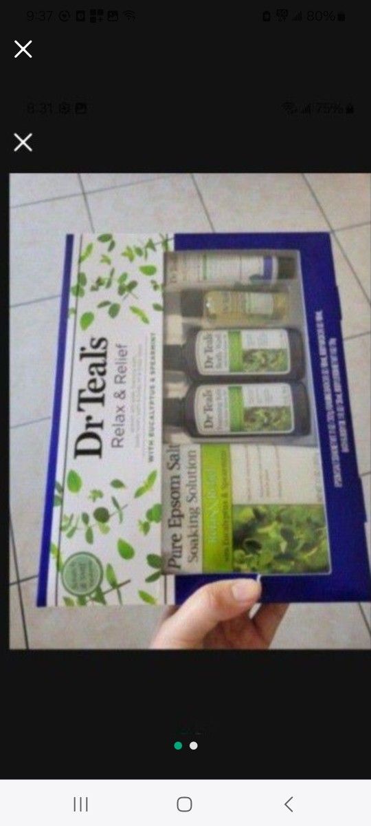 Dr Teal's Bath and Body Relax & Relief Set: Eucalyptus & Spearmint Brand New Sealed