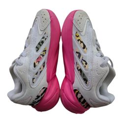Adidas Ozelia Ftwr White Magic Pink Shoes SZ 9K Sneakers Camo Striped