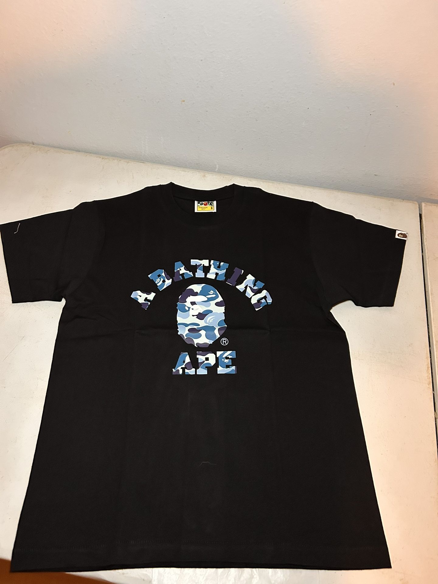 A BATHING APE BLUE CAMO TEE