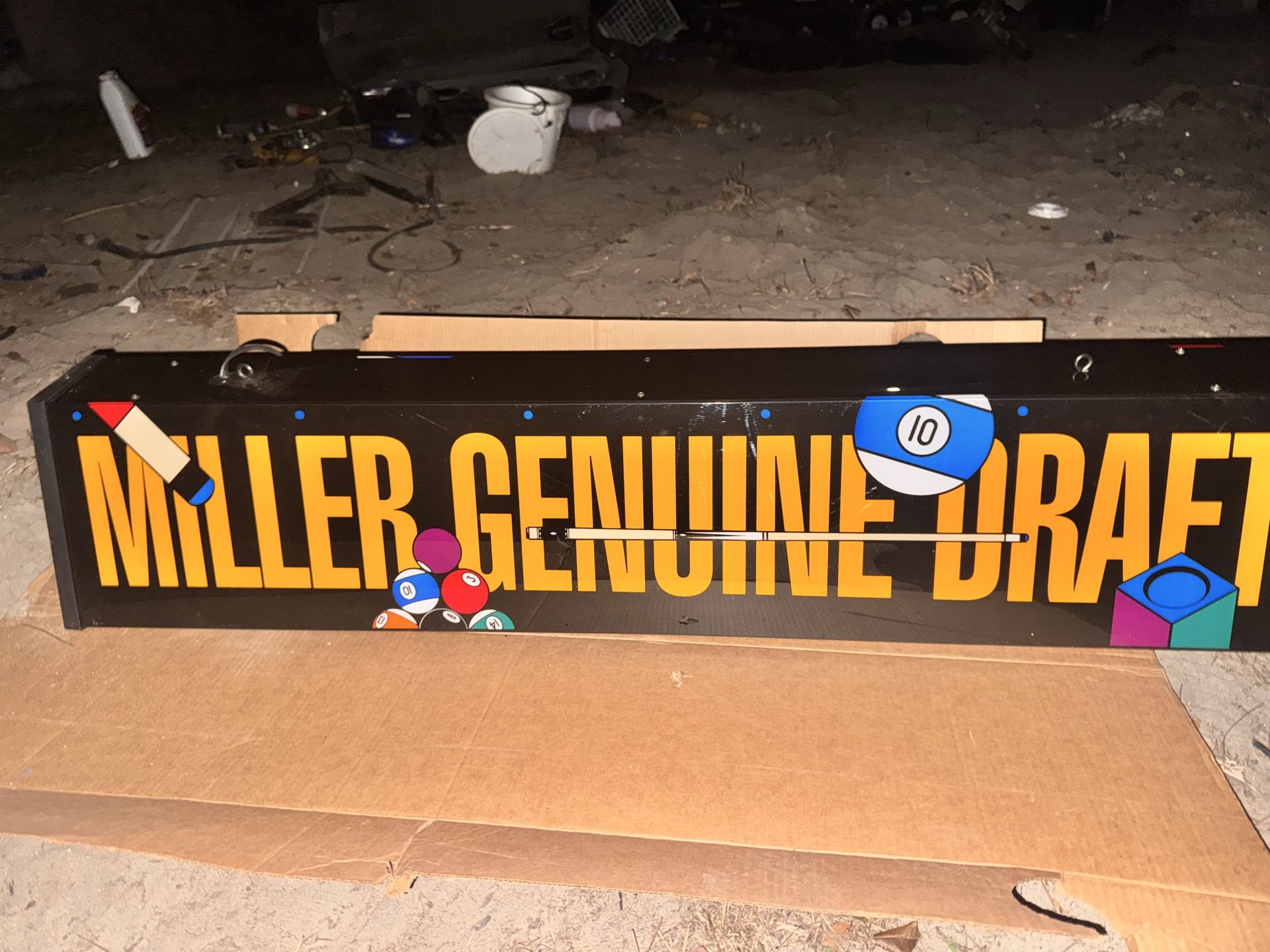 Pool table beer lights