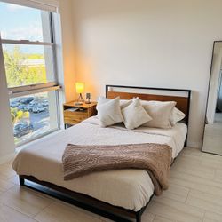 Modern Metal/Wood Bed 