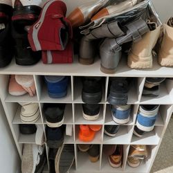 (Send Offers On All Items)Shoe Organizer (Will Sell Shoes Too If Interested)