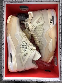 (R3P$) Jordan 4 Off-White Sz 7.5M/9W