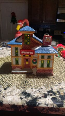 Village Christmas Hardware House $10