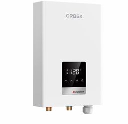 14kW Tankless Water Heater Electric 240v, On Demand Hot Water Heater, Max 3.36 GPM, Energy Efficiency, Electric Tankless Hot Water Heater for Shower &