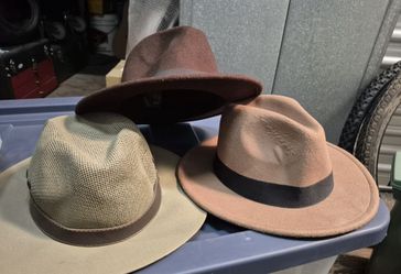 3 Used Mens Hats
