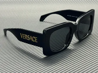 VERSACE VE4496U GB1 87 Black Grey Women's 54 mm Sunglasses