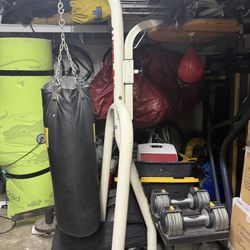 Heavy Bag And Speed Bag With Stand