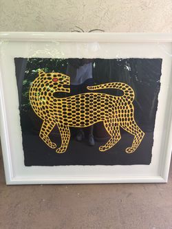 Victor Vasarely Leopard Serigraph
