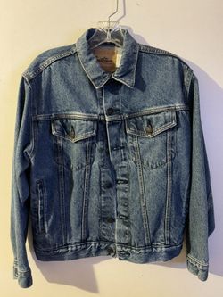 Levi Strauss Signature Men's Standard Trucker Denim Jacket - Blue - Size L - Excellent Condition