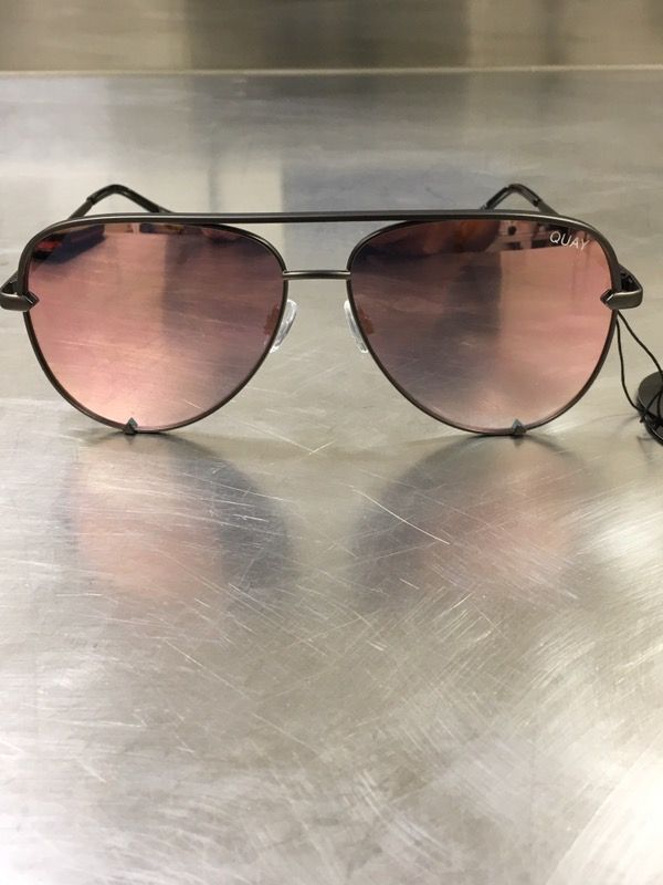 QUAY AUSTRALIA X DESI PERKINS HIGH KEY AVIATOR SUNGLASSES SUN