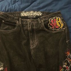 Ninth Hall Ambush Panther jeans  black wash Size 36 Baggy