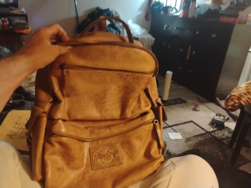 Rawlings Rugged Leather Backpack
