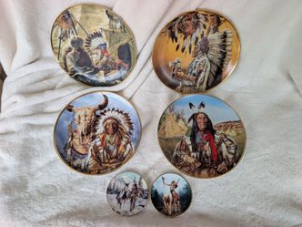 Native American Collector Plates Set of 6