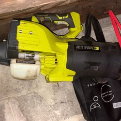 Use Ryobi Jet Fan Blower 
