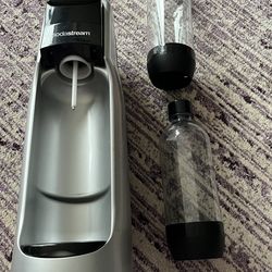 Sodastream unit, bottles, and CO2 containers