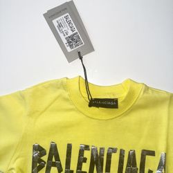 Balenciaga Toddler T Shirt (Yellow)