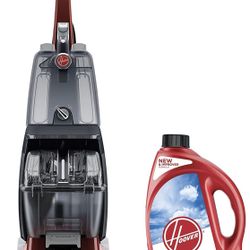Hoover Power Scrub Deluxe Carpet Washer with CLEANPLUS 2X 64oz Carpet Cleaner and Deodorizer