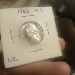1966 F.s   u.c. Nickel Coin 