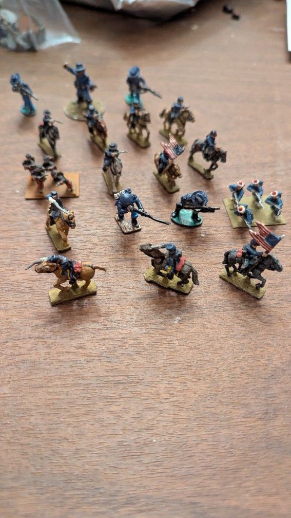 Pewter Miniature Civil War Union Soldiers