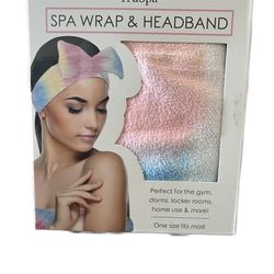 Brand New Sealed, Spa Towel Wrap & Headband