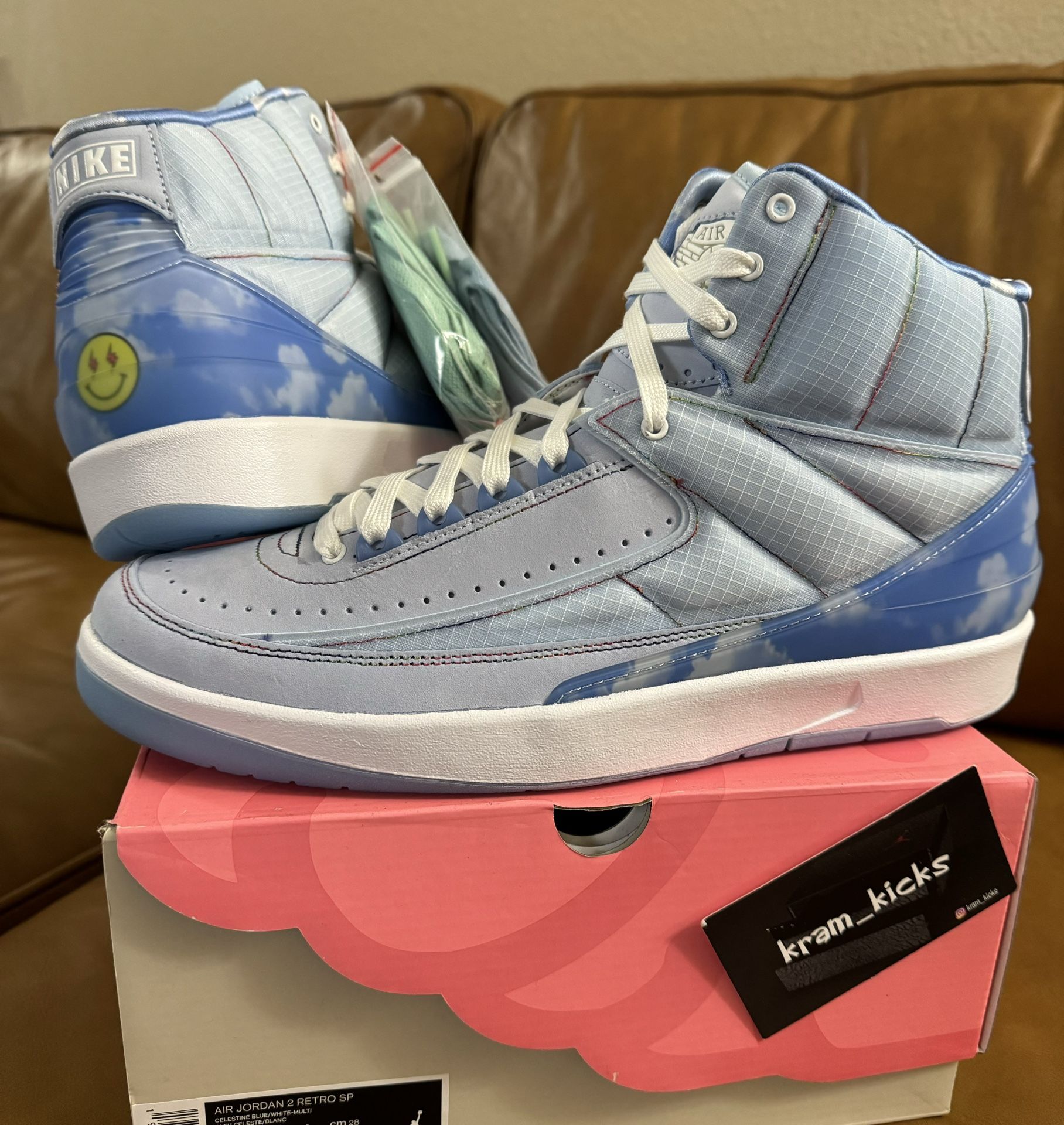 New* Nike Air JORDAN 2 Retro "J Balvin" MENS 9 10 US - DS OG All