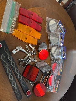 Vintage bicycle reflectors lot
