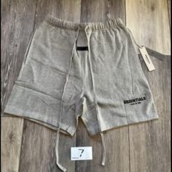 Fear Of God Essentials Essentials Shorts 'Dark Oatmeal' Size M