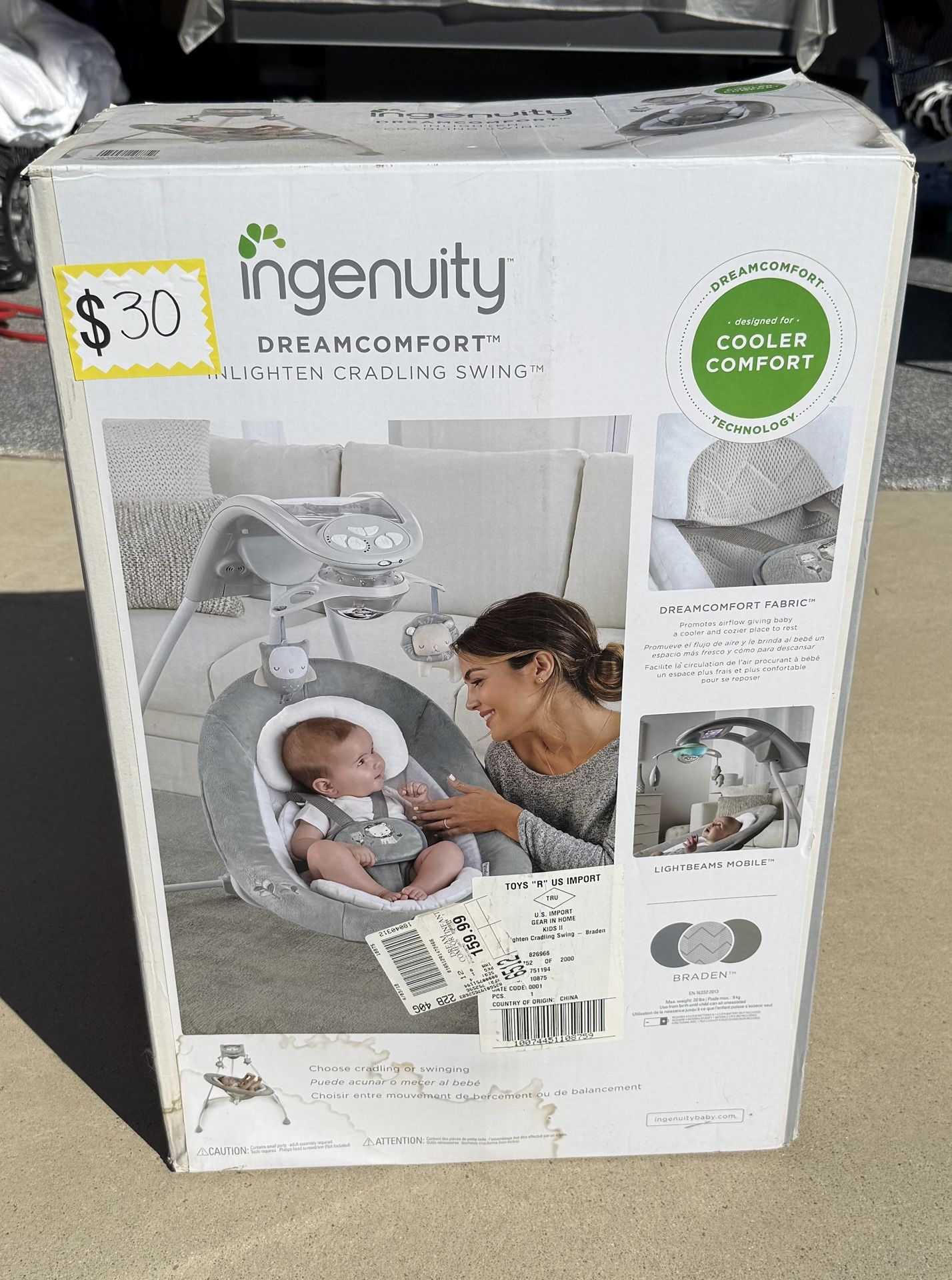 Ingenuity Dream comfort Cradling Swing