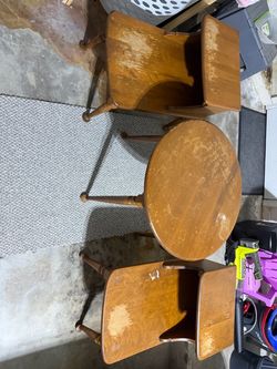 Antique Ethan Allen Accent Table Set