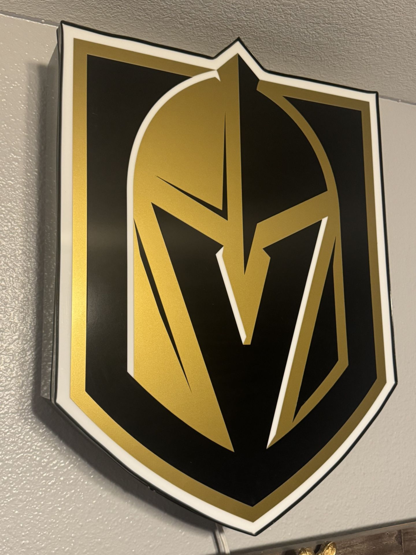 Golden Knight LED sign