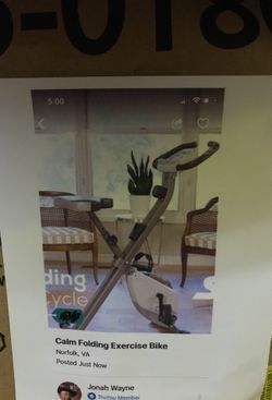 Calm Folding Exercise Bike