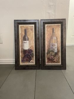 cuadros / framed vintage paintings