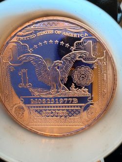 1 oz .999 Pure Copper Round - 1899 $1 Black Eagle Banknote Tribute
