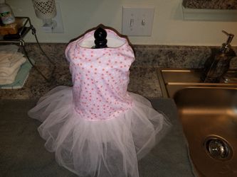 Pink Tutu Doggie Dress Size Med.