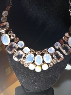 Beautiful White Topaz and Milk Stone