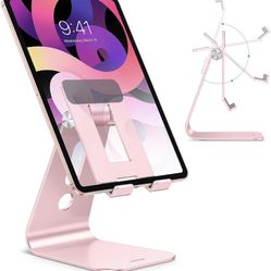 Adjustable Tablet Stand Rose Gold