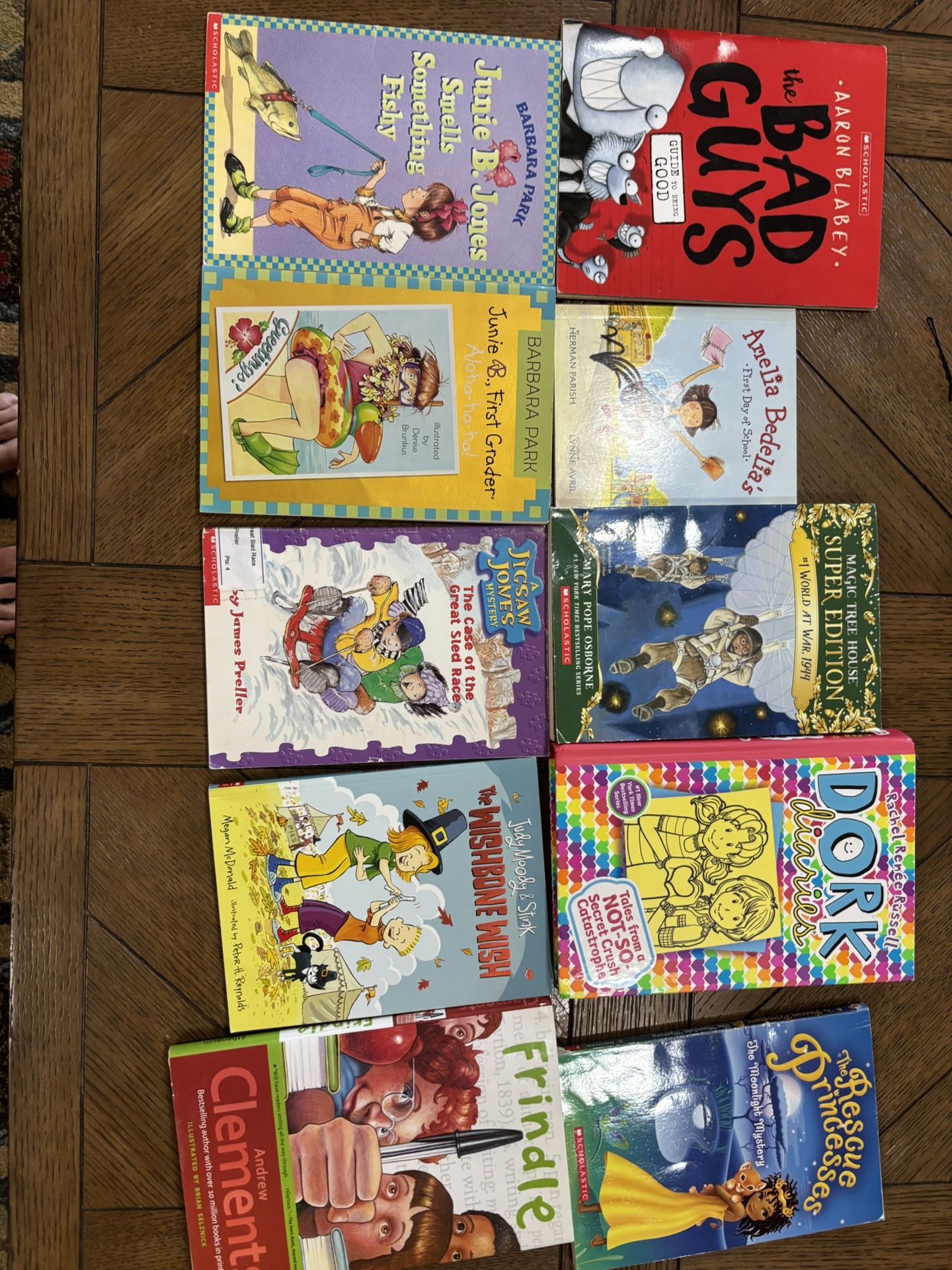 Set of 10 elementary childrens books